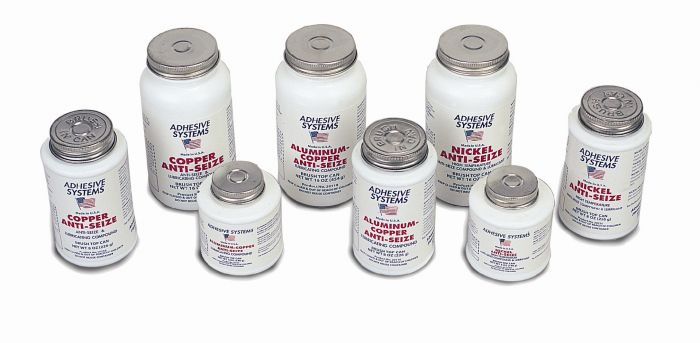 lineup of adhesive systems anti-seize lubricants