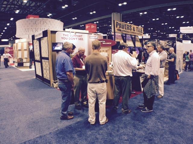 Tradeshow crowd around the Chemical Concepts booth